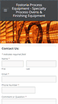Mobile Screenshot of fostoriaprocessequipment.com
